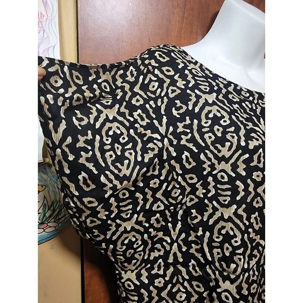 Avon Style Vintage Abstract Print Oversized Blouse Top (M/L) - Picture 10 of 12